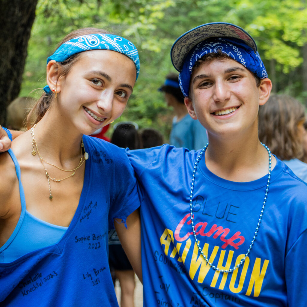 two camp arowhon campers smiling for the camera