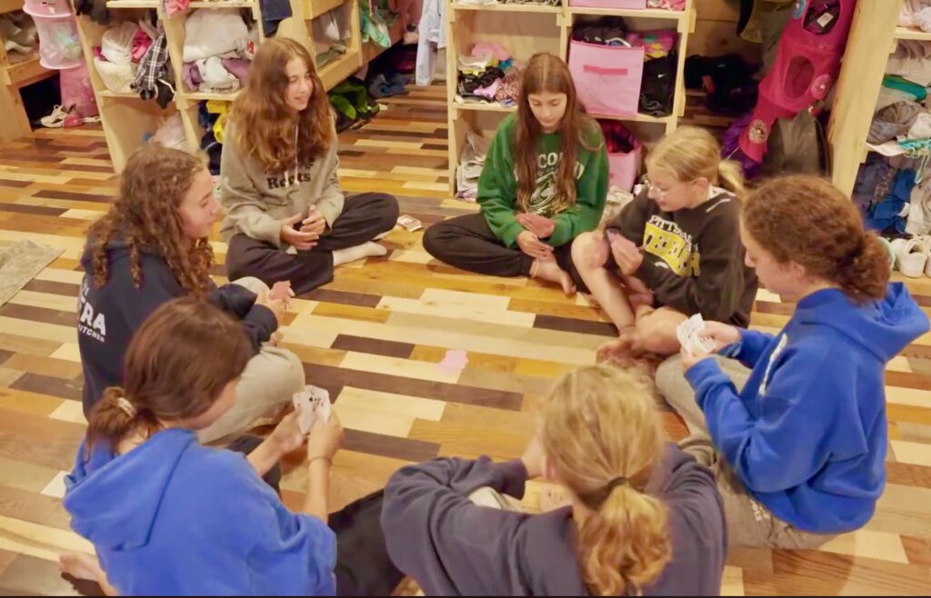 playing cards at summer camp Ontario