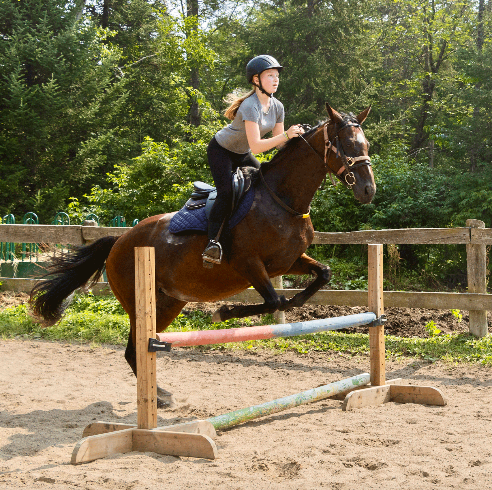 horse back riding at ontario summer camp