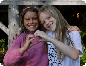 campers at kids camp in Alonquin Park aged 4-6